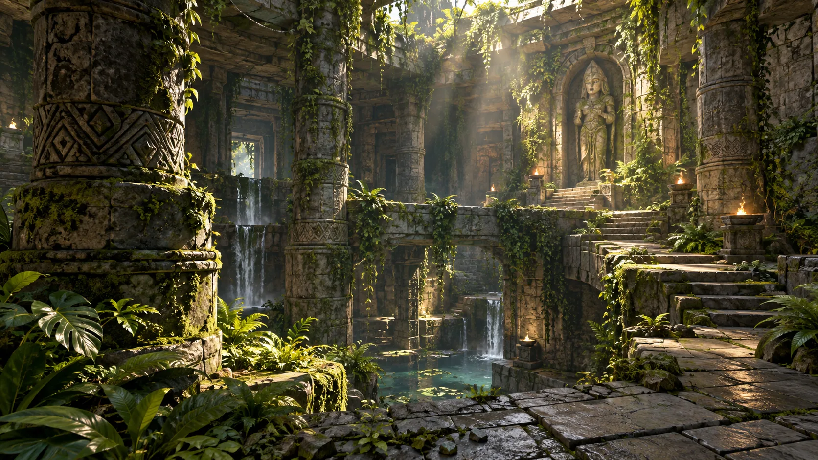 Detail of the Environment & Architecture concept illustration